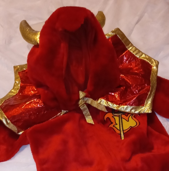 Red Devil Halloween Plush Costume - Picture 3 of 3